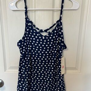 Wishful Park Blue Starry Tank Top